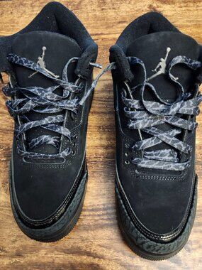 Nike Air Jordan 3 Retro (GS) "Black Cat" Black DM0967-001, Youth Size 5 **NEW**